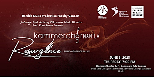 Faculty Concert Series: KAMMERCHOR MANILA in Resurgence primary image