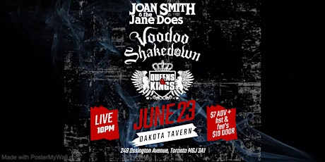Voodoo Shakedown with Joan Smith & The Jane Does and Queens & Kings