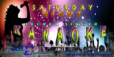 Saturday Night Karaoke!!  with Secret Singer Mini Games!! primary image