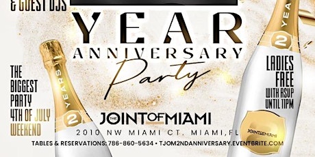 The Joint Of Miami 2 Year Anniversary Party