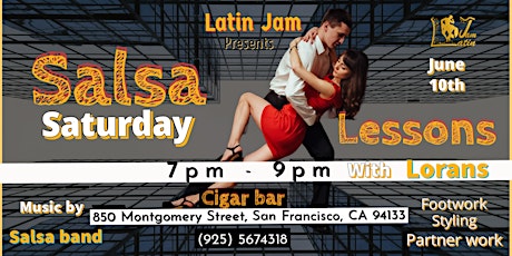 Salsa classes Saturdays in San Francisco