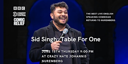 Sid Singh: English Language Comedy: Table For One primary image