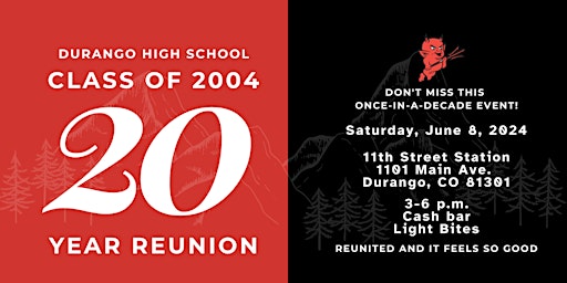 Image principale de Durango High School Class of '04 20-Year Reunion