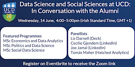 Data Science and Social Sciences at UCD, In Conversation with the Alumni