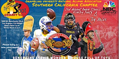 Image principale de Grambling Alumni SoCal Chapter 2nd Annual Bayou Classic Viewing Party/Toy Drive