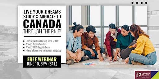 [Free Webinar] Study, Work, Migrate to Canada through the RNIP! primary image