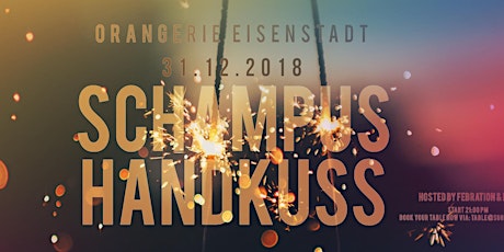 Hauptbild für Schampus & Handkuss // 31.12.2018 // Orangerie Eisenstadt
