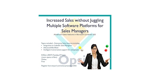 Increased Sales without Juggling many Software Platforms for Sales Managers primary image