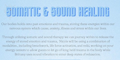 Somatic Energy Healing and Sound Bath