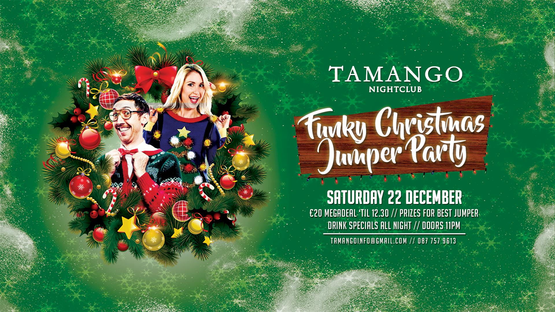 christmas jumper party at