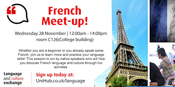 POSTPONED: French Meet-up!