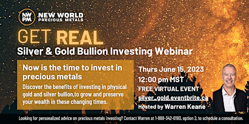 Get Real - Gold and Silver Investing Educational Webinar primary image