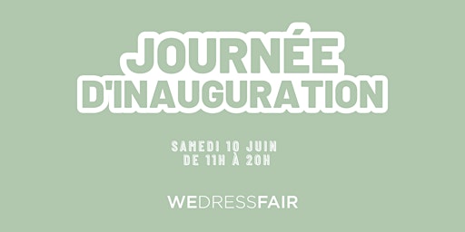 Primaire afbeelding van Journée d'inauguration Boutique WeDressFair à Paris