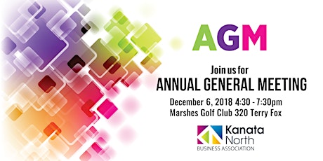 Kanata North Business Association AGM 2018 primary image