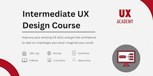 Primaire afbeelding van Intermediate UX Design Course