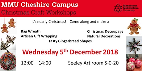 MMU Cheshire Christmas Craft Workshops primary image