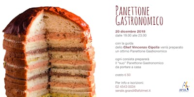 Incontri con lo chef I Panettone gastronomico Incontri con lo chef I Panettone gastronomico