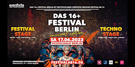 Imagen principal de DAS 16+  FESTIVAL BERLIN // CARNIVAL EDITION