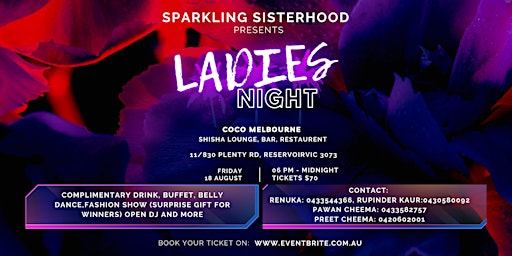 Imagen principal de Sparkling Sisterhood (VIP Ladies Night !)
