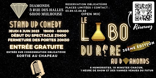 Hauptbild für Labo du Rire Édition 30 au Diamonds Stand up Comedy