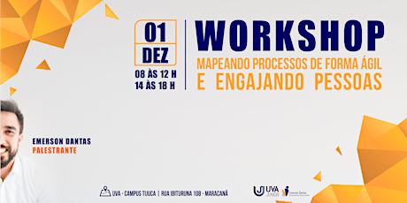 Imagem principal do evento WORKSHOP - MAPEANDO PROCESSOS DE FORMA ÁGIL E ENGAJANDO PESSOAS