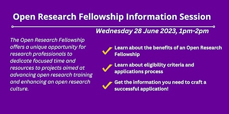 Open Research Fellowship Information Session