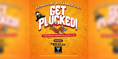 Get Plucked! Thanksgiving Eve Party at Blue Martini