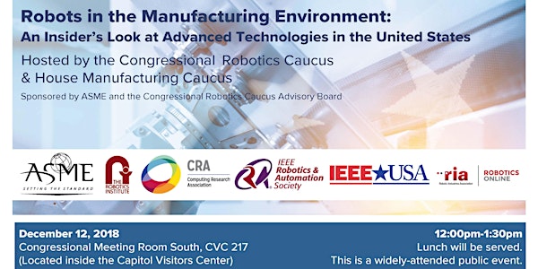 Robots in the Manufacturing Environment: An Insider’s Look at Advanced Technologies in the United States