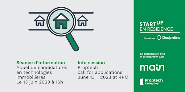 Info session:  call for applications/appel de candidatures | PropTech
