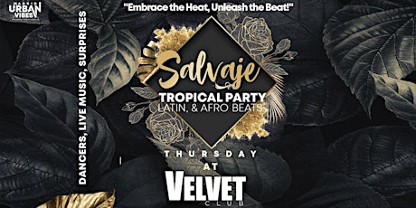 Salvaje - Latin & Afro Beats - VELVET CLUB