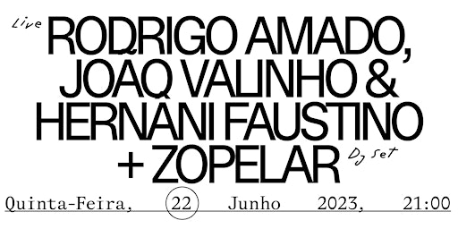 Imagen principal de Rodrigo Amado, Hernâni Faustino & João Valinho (live) + Zopelar