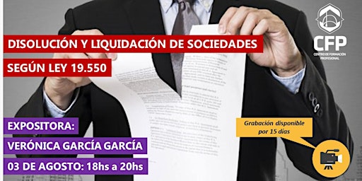 Imagen principal de DISOLUCIÓN Y LIQUIDACIÓN DE SOCIEDADES LEY 19.550