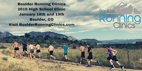 Boulder Running Clinics - January 2019 High School Clinic primary image