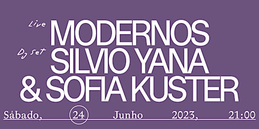 Imagem principal de Modernos (live) + Silvio Yana & Sofia Kuster