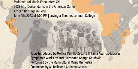 XXI Multicultural Music Encounters: Afro-Peruvian Culture and Heritage