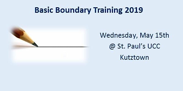 Basic Boundary Training - May 15, 2019