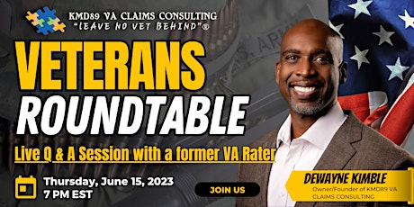 KMD89 Veterans VA Claim Roundtable