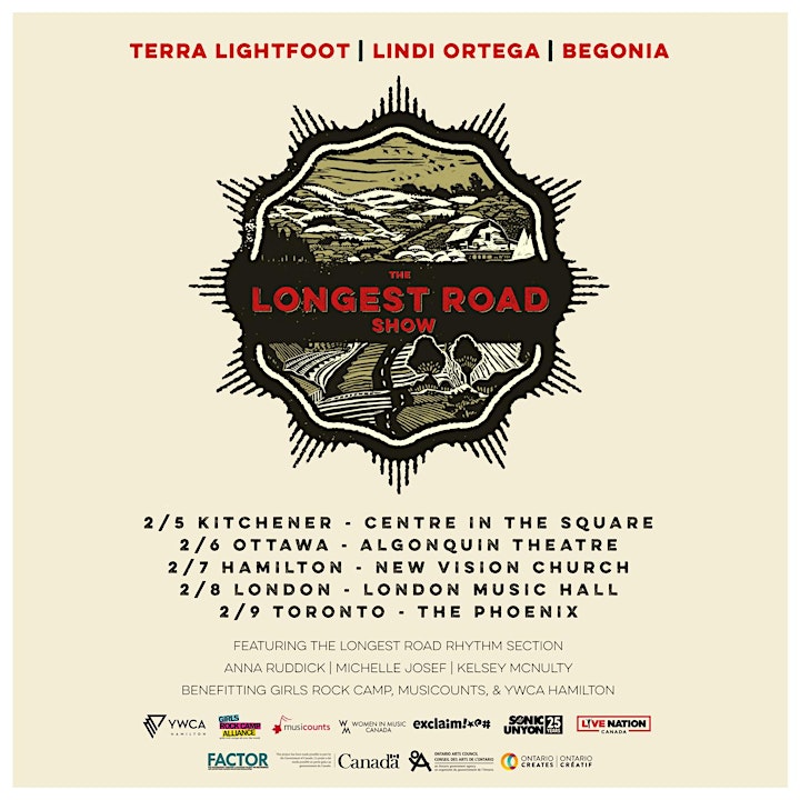 The Longest Road Show ft. Terra Lightfoot + Lindi Ortega + Begonia image