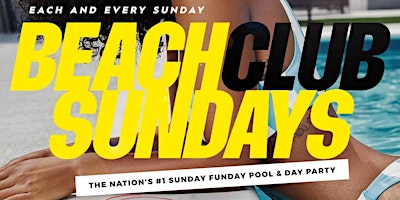 Beach Club Sundays @ Sekai | The Nations #1 Adult Pool Party | 25+ primary image