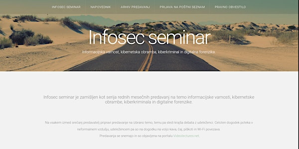 Infosec-seminar.si: Uporaba intruzivnih metod v obveščevalnem in preiskoval...