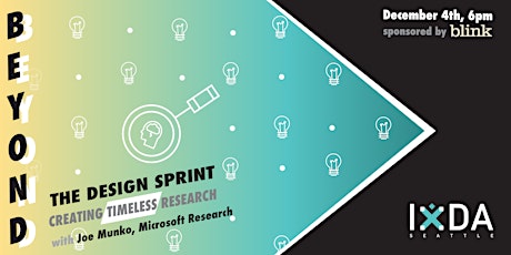 Beyond the Design Sprint: Creating Timeless Research primary image