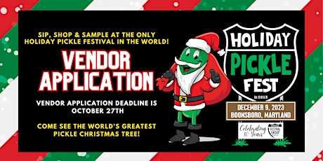 Holiday Pickle Fest 2023 Vendor APPLICATION primary image