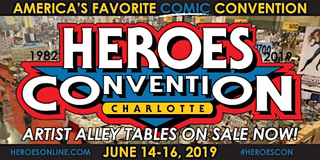 HEROES CONVENTION 2019 :: ARTIST ALLEY TABLE
