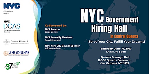NYC Government Hiring Hall - June 10 primary image