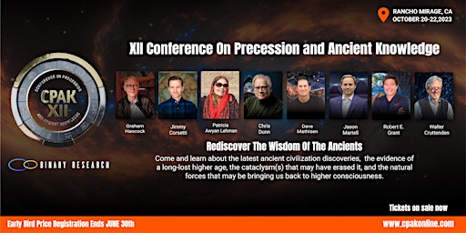 CPAK XII 2023 - Conference on Precession and Ancient Knowledge primary image