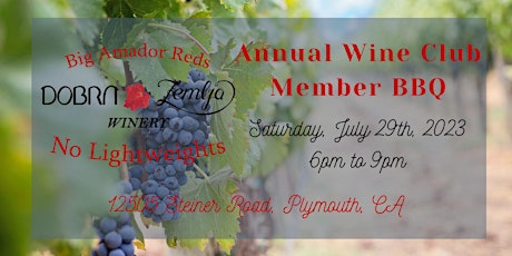 Dobra Zemlja Winery's 2023 Annual Wine Club Member BBQ