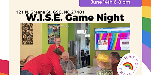 June 14th: W.I.S.E. Game Night primary image
