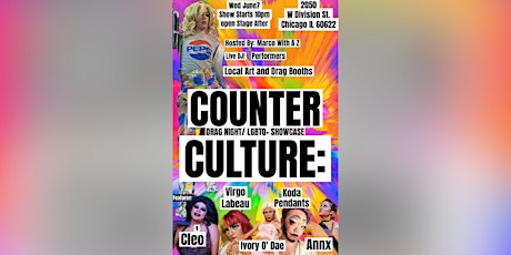 Counter Culture: Drag Night / LGBTQ+ Showcase *Free Entry w/ RSVP*