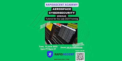 Hauptbild für RapidAscent Academy Aerospace Cybersecurity Webinar