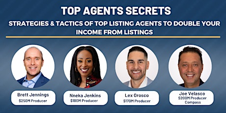 Strategies & Tactics of Top Listing Agents to Double Your Income